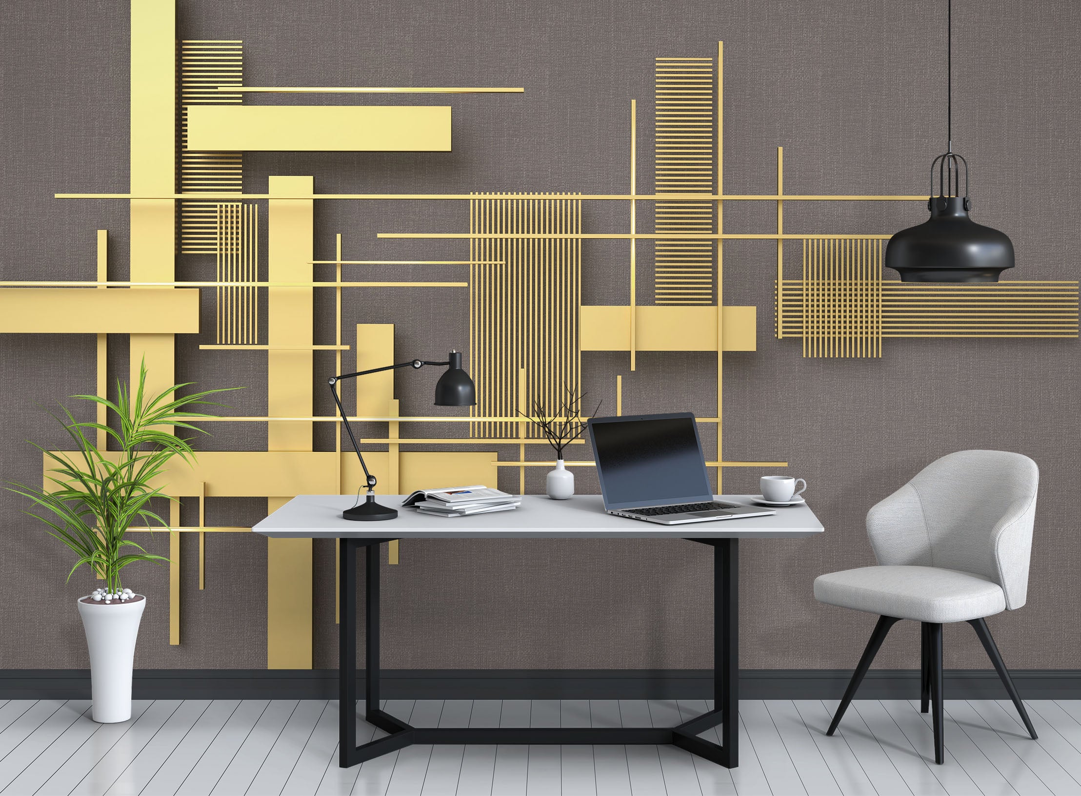 3D Golden Brick 1106 Wall Murals