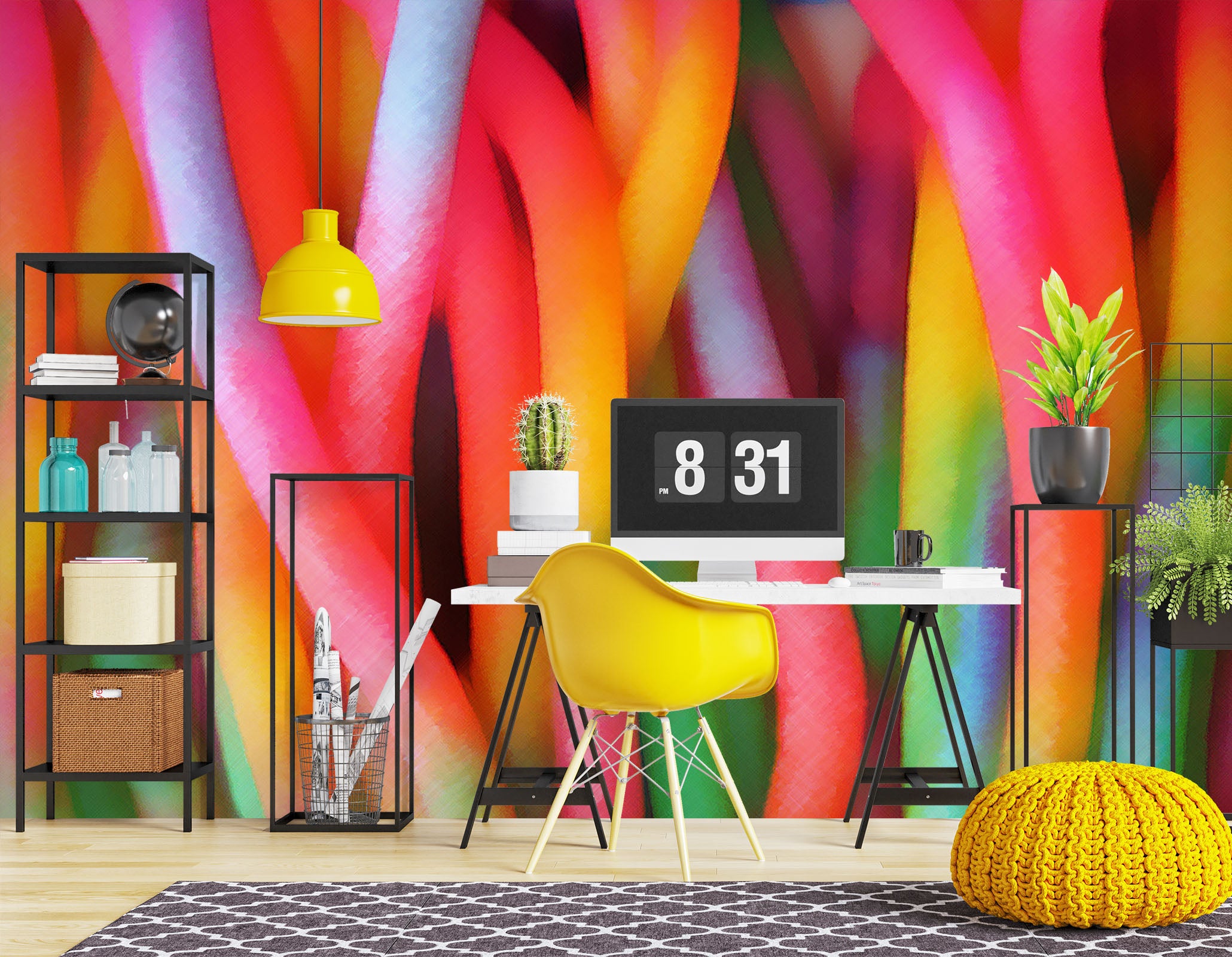 3D Color Bars 70108 Shandra Smith Wall Mural Wall Murals