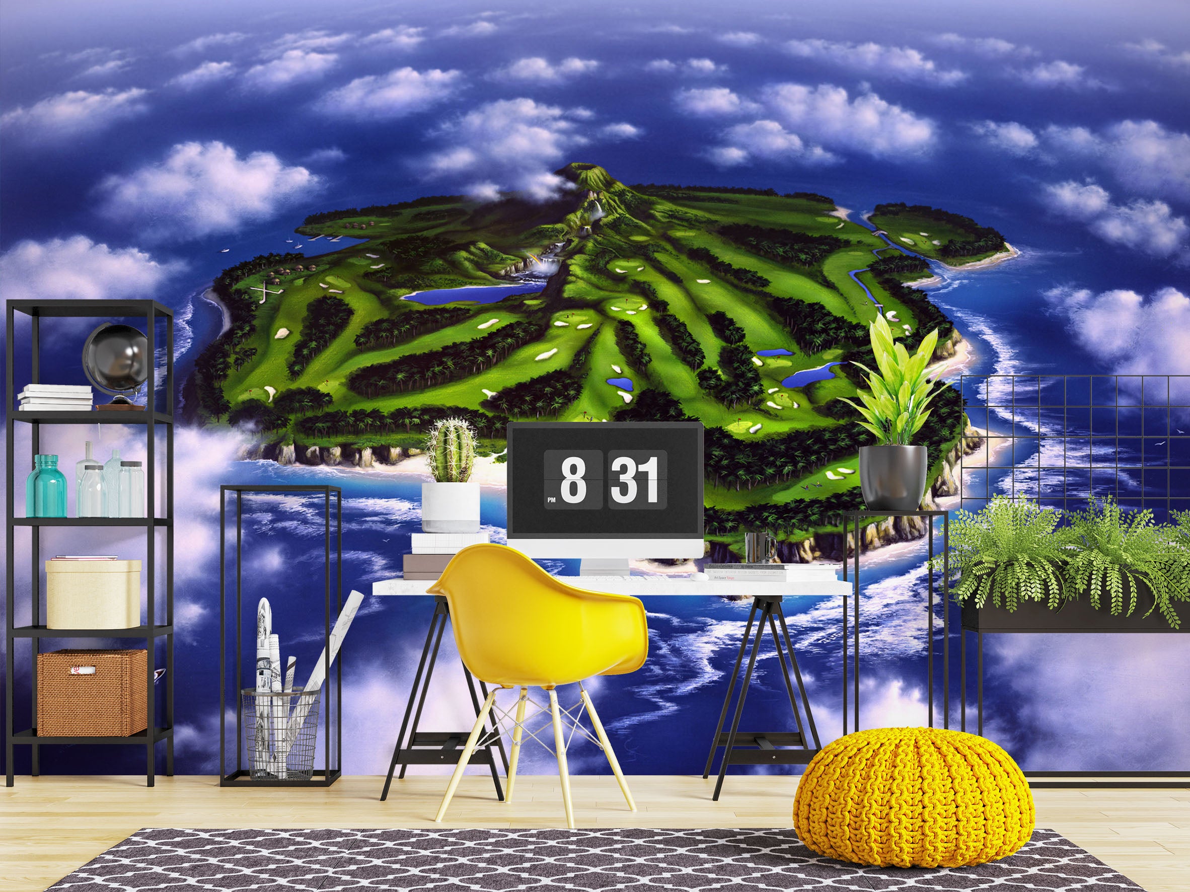 3D Paradise Isle 85005 Jerry LoFaro Wall Mural Wall Murals