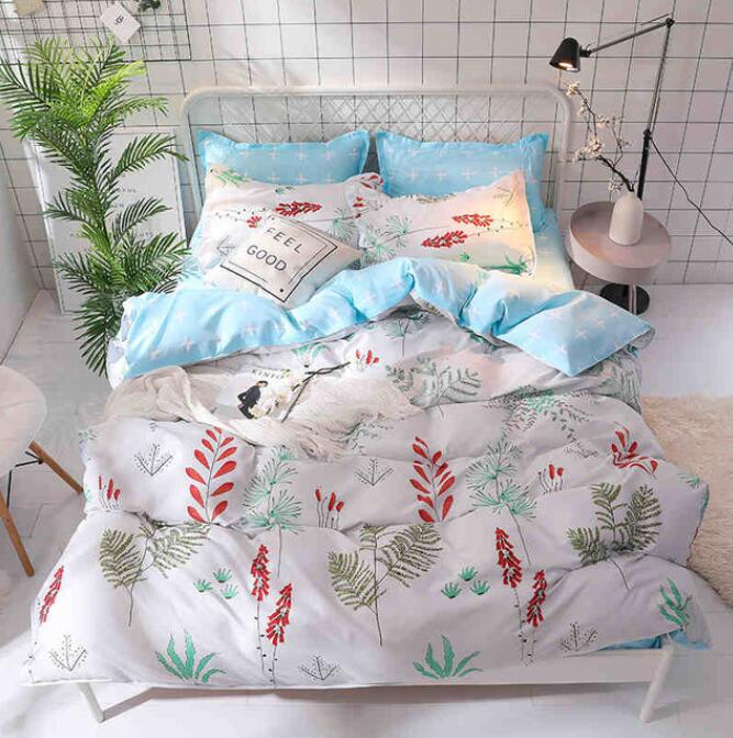 3D Leaves 8081 Bed Pillowcases Quilt