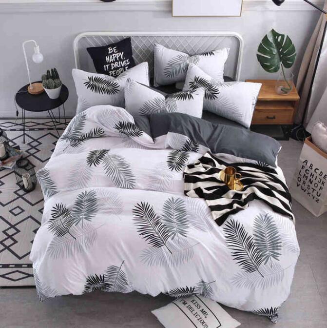 3D Ash Leaves 7014 Bed Pillowcases Quilt