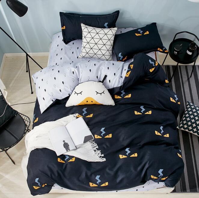 3D Black Background Eye 8180 Bed Pillowcases Quilt