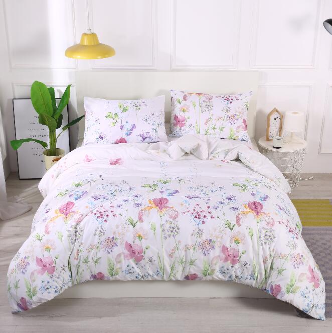 3D Shallow Flowers 8092 Bed Pillowcases Quilt