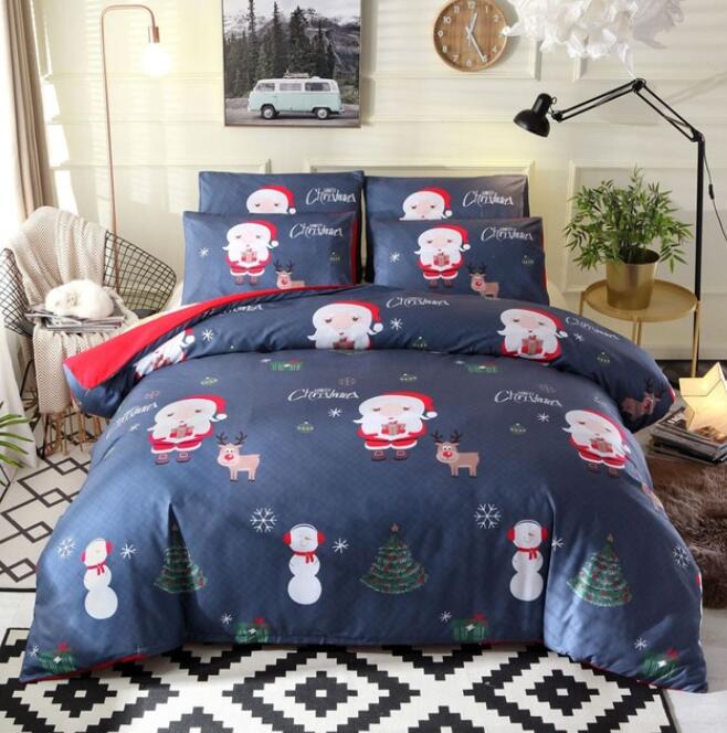 3D Cartoon Santa 8146 Bed Pillowcases Quilt