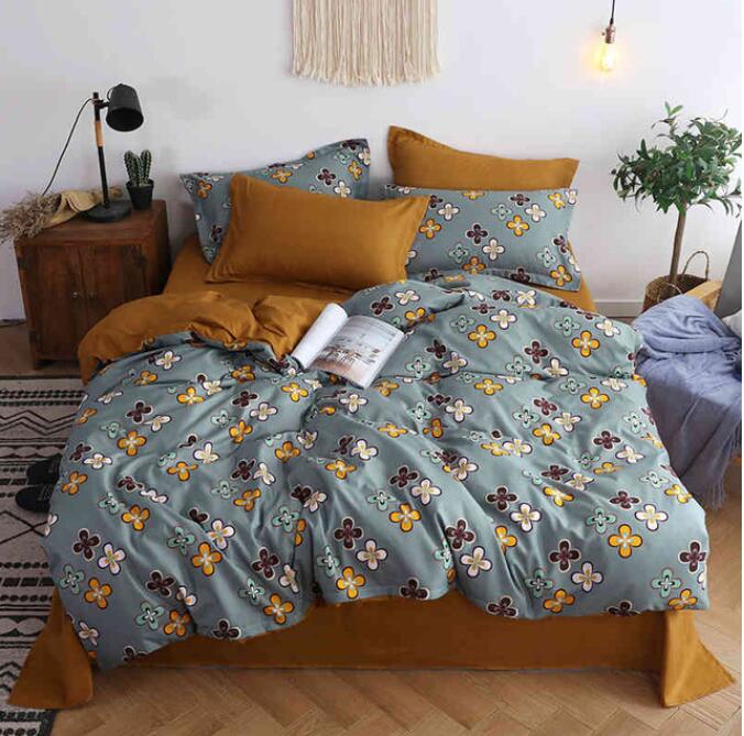 3D Four Petal Flower 8103 Bed Pillowcases Quilt