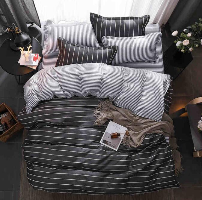 3D Dark Gray 8077 Bed Pillowcases Quilt