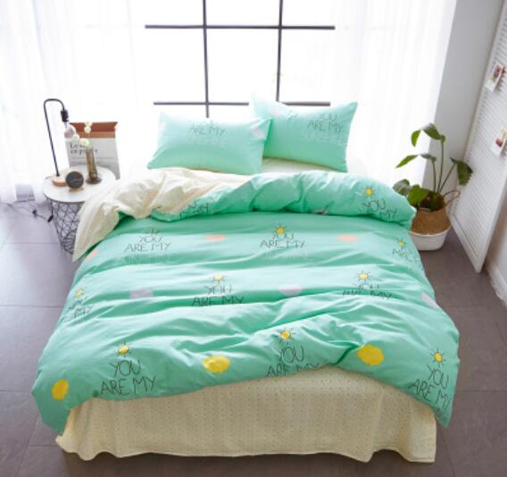 3D Mint Green Sun 20311 Bed Pillowcases Quilt