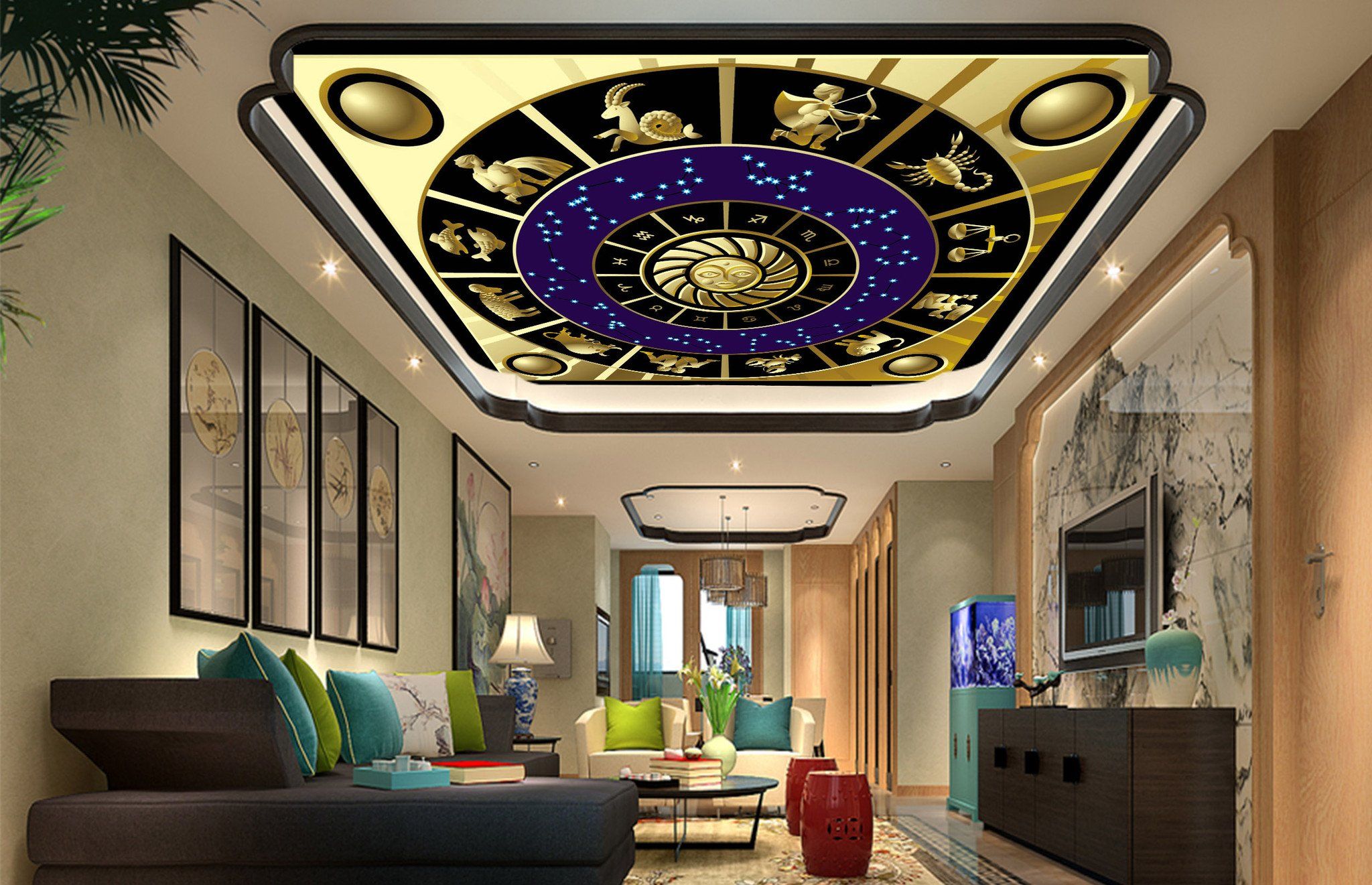 Twelve Constellations Patterns Wallpaper AJ Wallpaper 