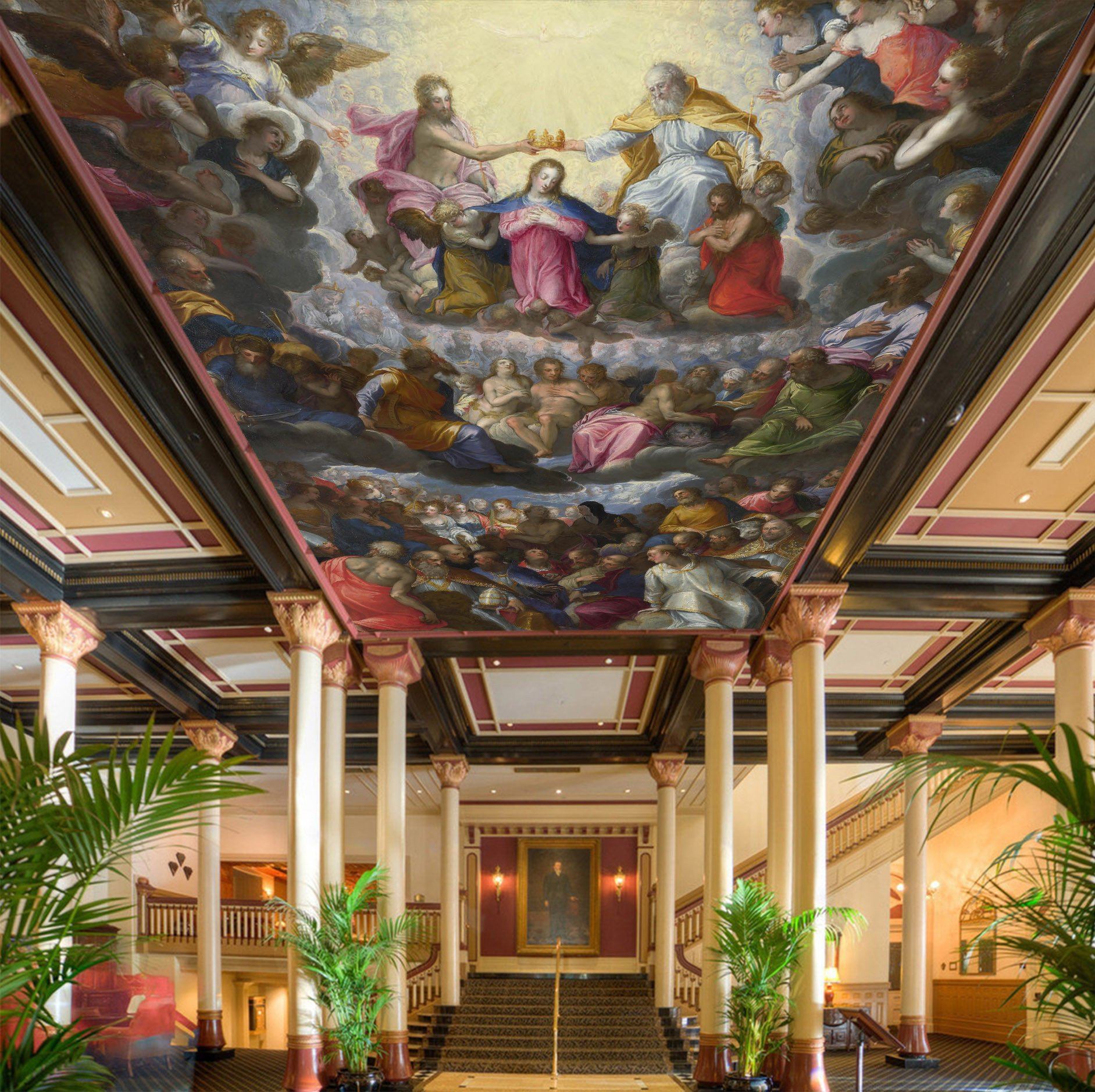 Retro Characters Painting Wallpaper AJ Wallpaper 