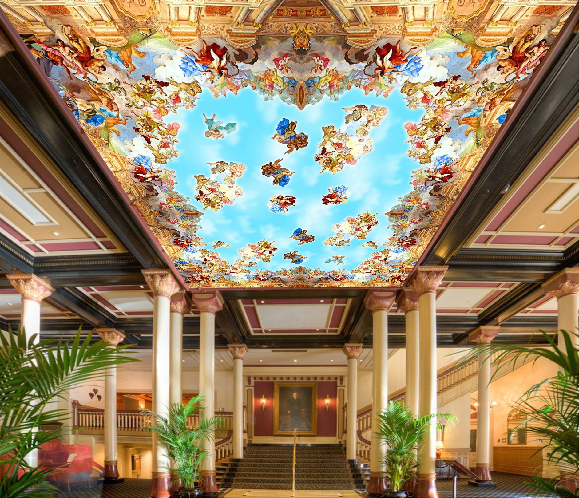 Paradise Painting Wallpaper AJ Wallpaper 