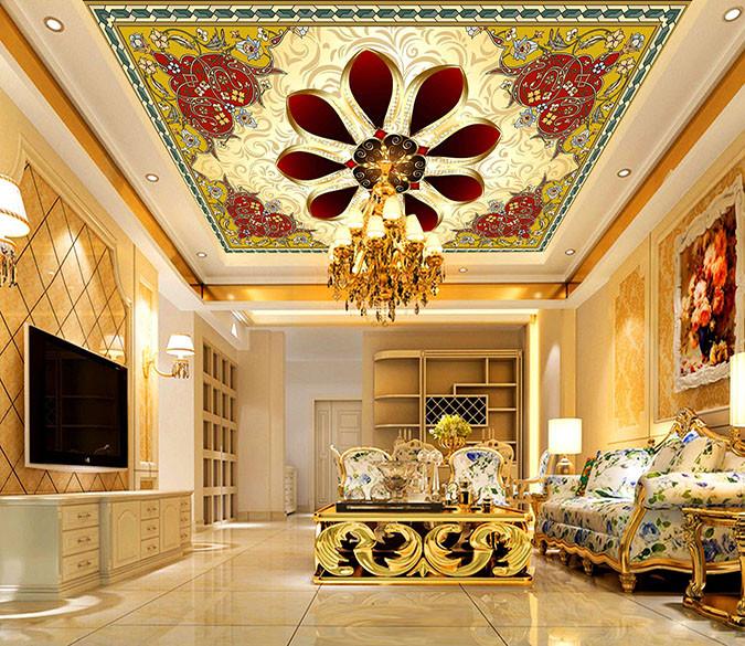 Showy Flower Patterns Wallpaper AJ Wallpaper 