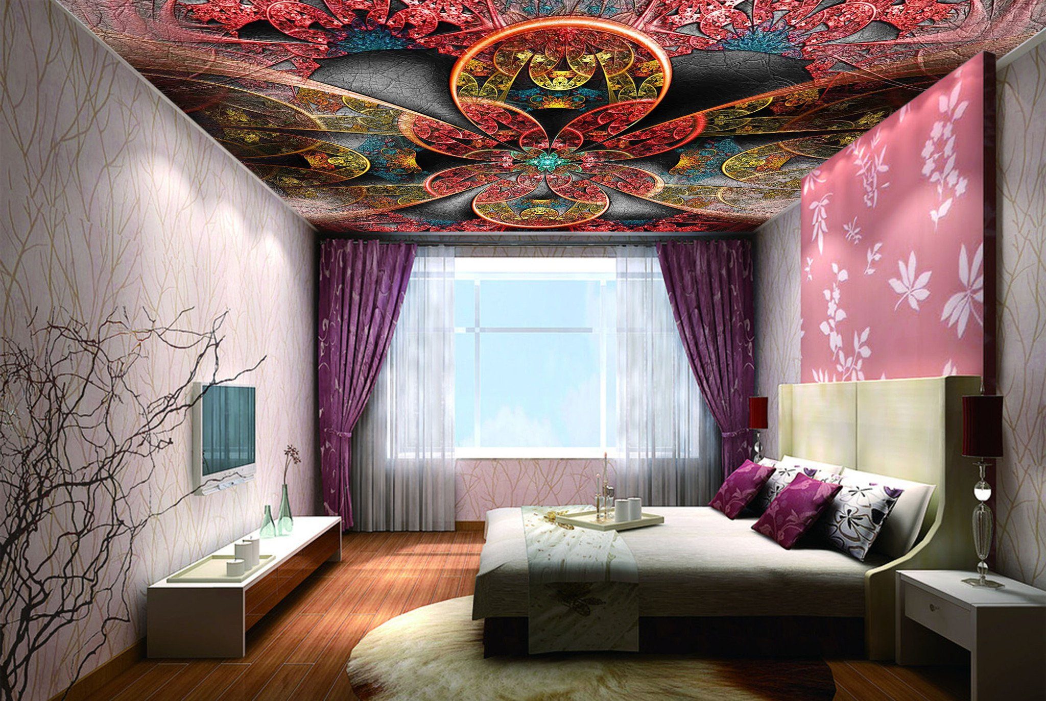 Showy Flowers Patterns Wallpaper AJ Wallpaper 