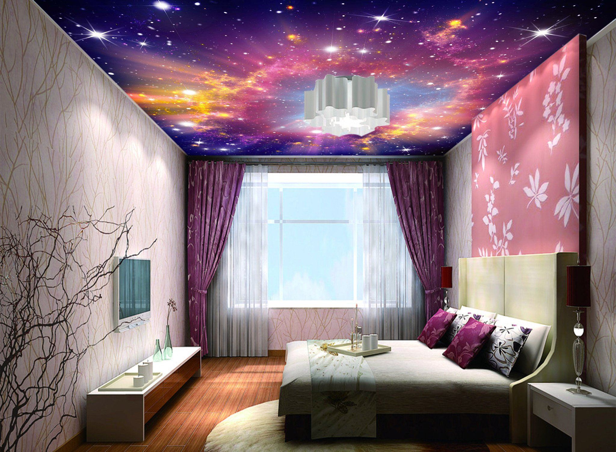 Bright Color Stars Sky Wallpaper AJ Wallpaper 