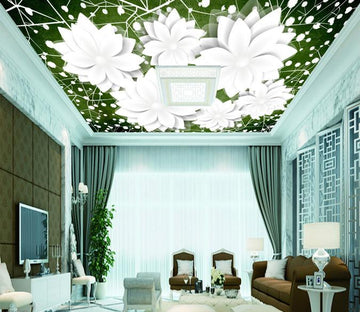 Pretty White Flowers Wallpaper AJ Wallpaper 