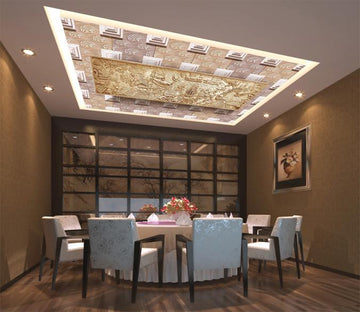 Golden City Carvings Wallpaper AJ Wallpaper 