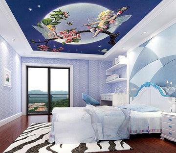 Flowers Branch Lovely Angels Wallpaper AJ Wallpaper 