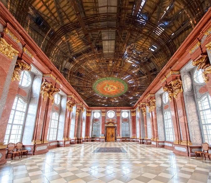 Grand Wooden Dome Wallpaper AJ Wallpaper 