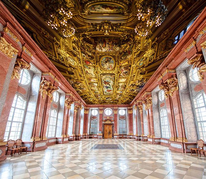 Pillars Domes Painting Wallpaper AJ Wallpaper 