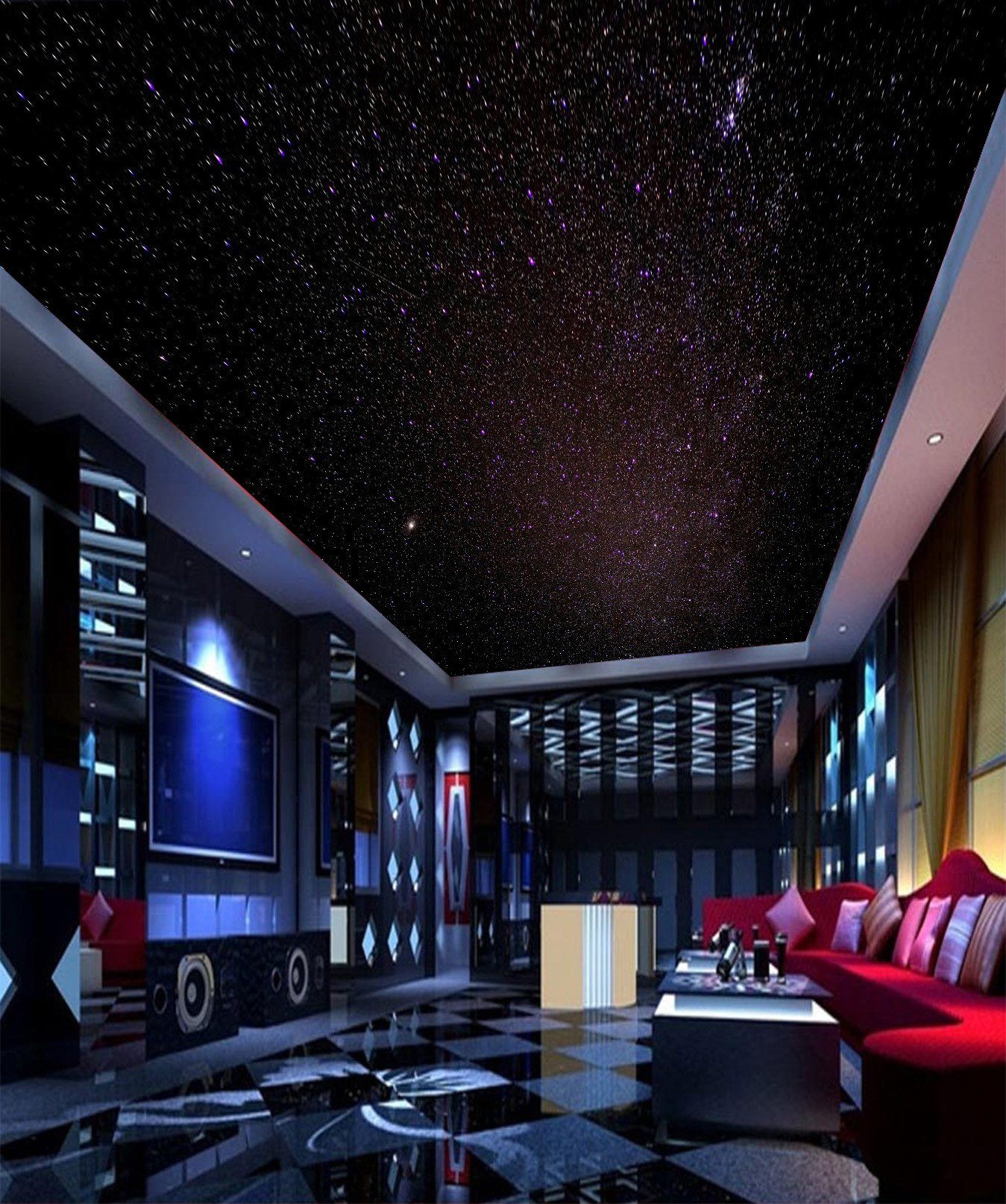 Sky Rosy Stars Wallpaper AJ Wallpaper 