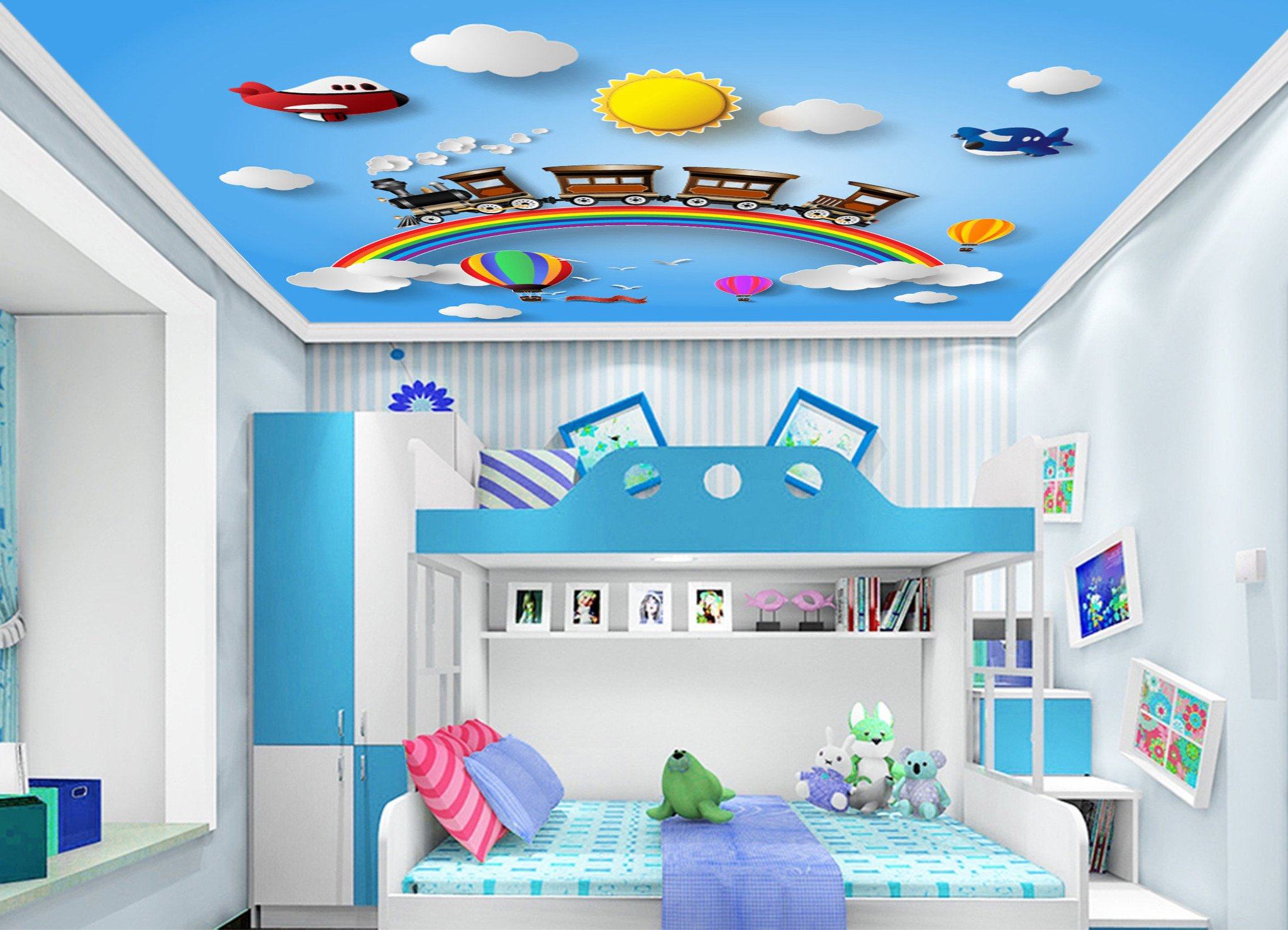 Rainbow Train Wallpaper AJ Wallpaper 