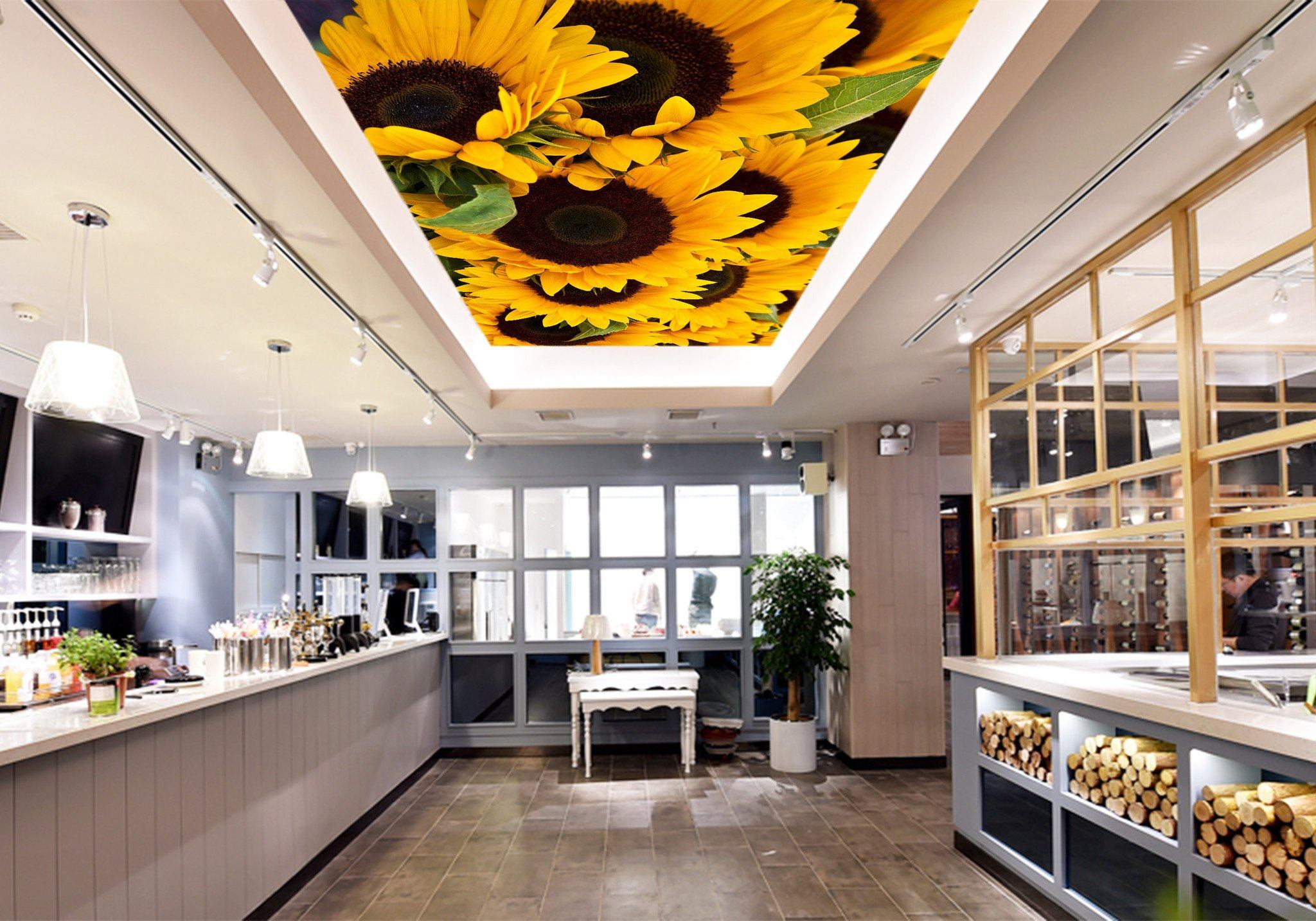 Lush Sunflowers Wallpaper AJ Wallpaper 