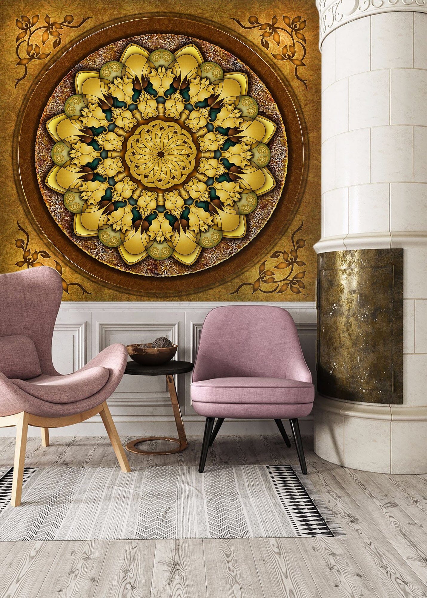 3D Round Pattern 1522 Wall Murals Wallpaper AJ Wallpaper 2 