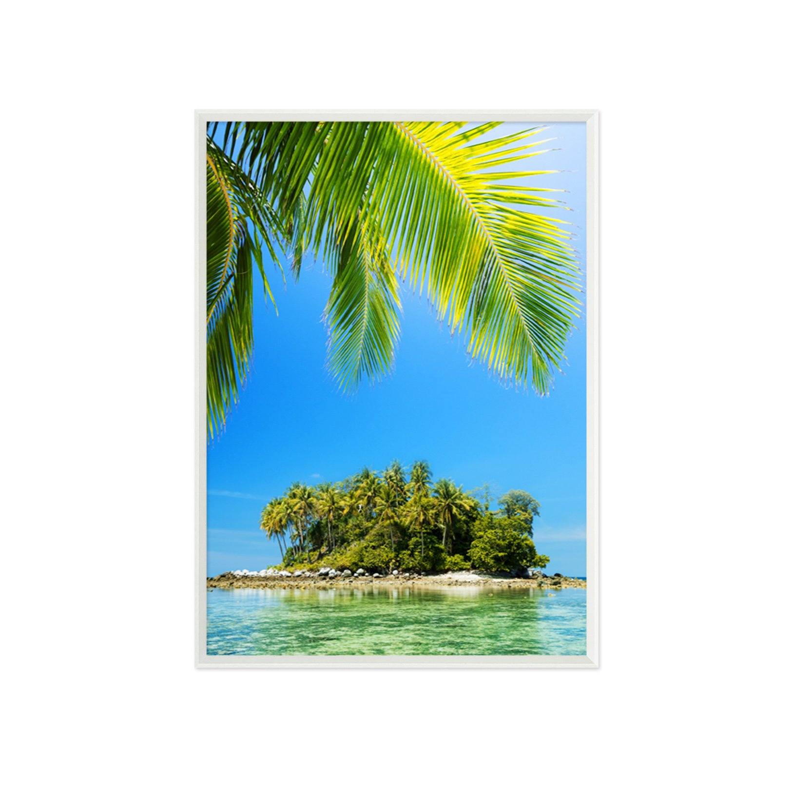 3D Small Island 143 Fake Framed Print Painting Wallpaper AJ Creativity Home 