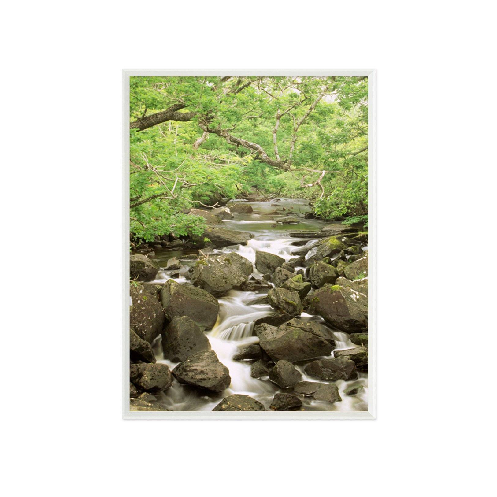 3D Stone River 064 Fake Framed Print Painting Wallpaper AJ Creativity Home 