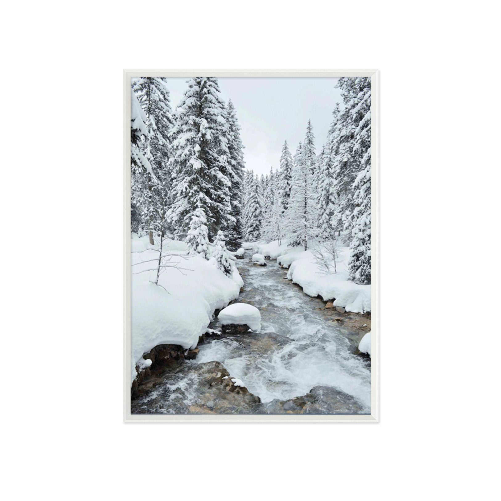 3D Snowy Days 094 Fake Framed Print Painting Wallpaper AJ Creativity Home 