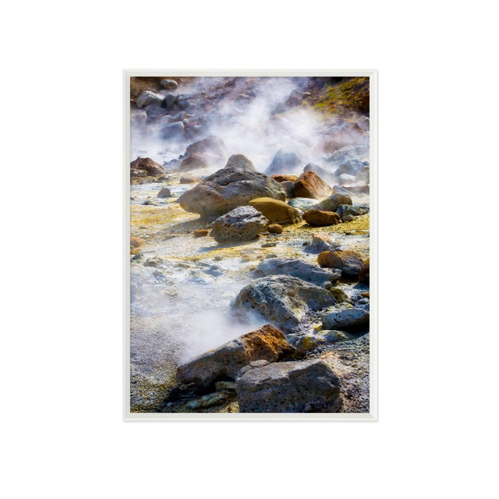 3D Mountain Fog 095 Fake Framed Print Painting Wallpaper AJ Creativity Home 
