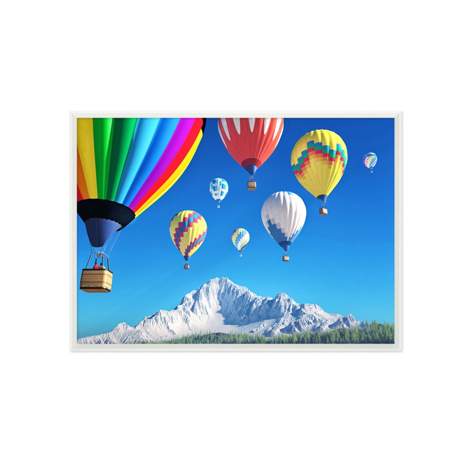 3D Hot Air Balloon 183 Fake Framed Print Painting Wallpaper AJ Creativity Home 