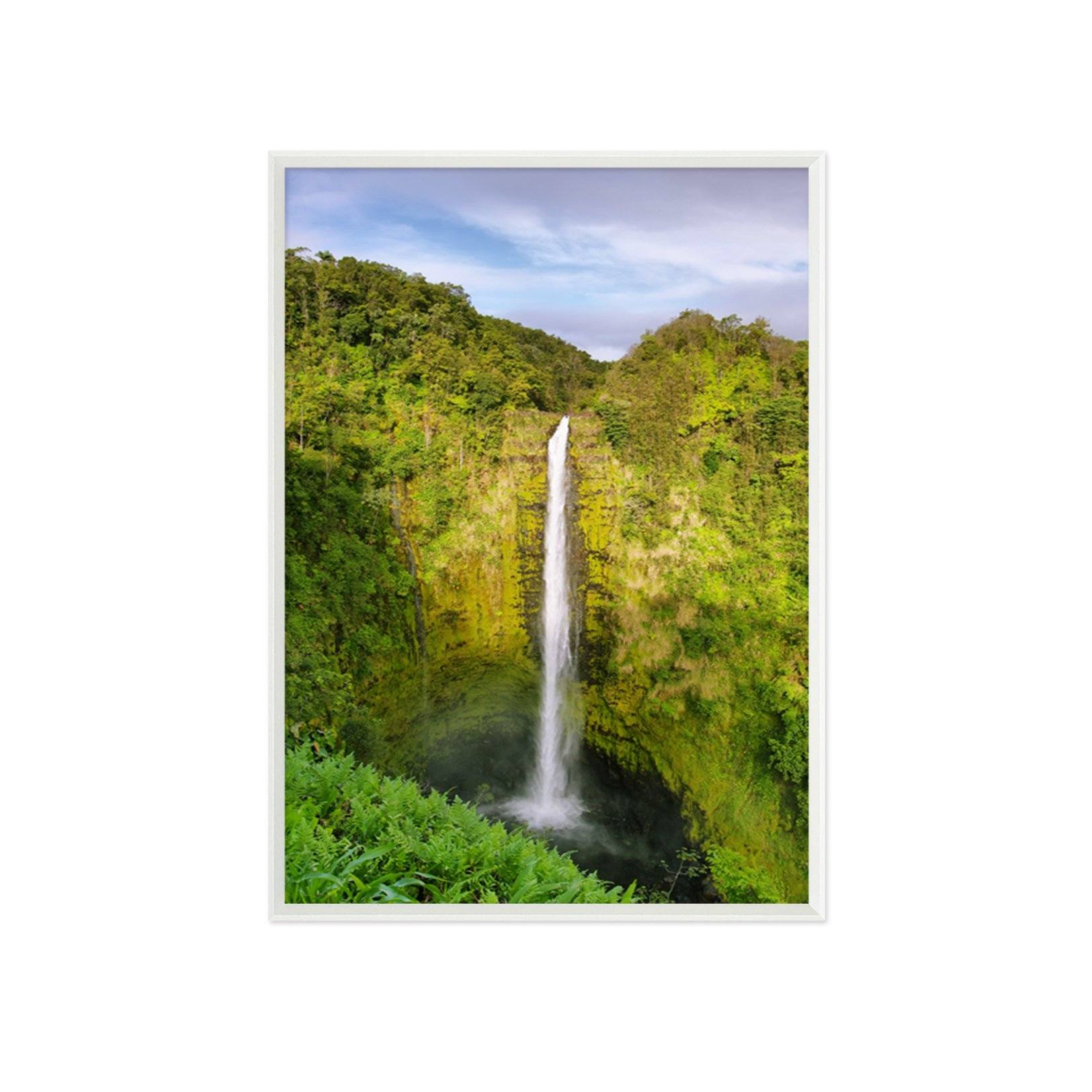 3D Forest Waterfall 060 Fake Framed Print Painting Wallpaper AJ Creativity Home 