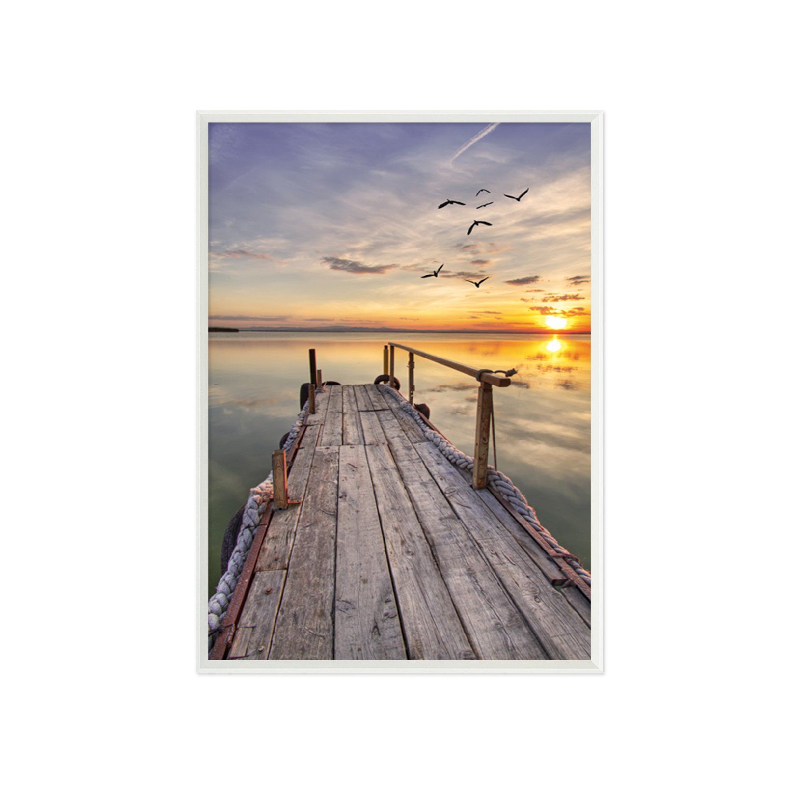 3D Evening Wood Board 144 Fake Framed Print Painting Wallpaper AJ Creativity Home 