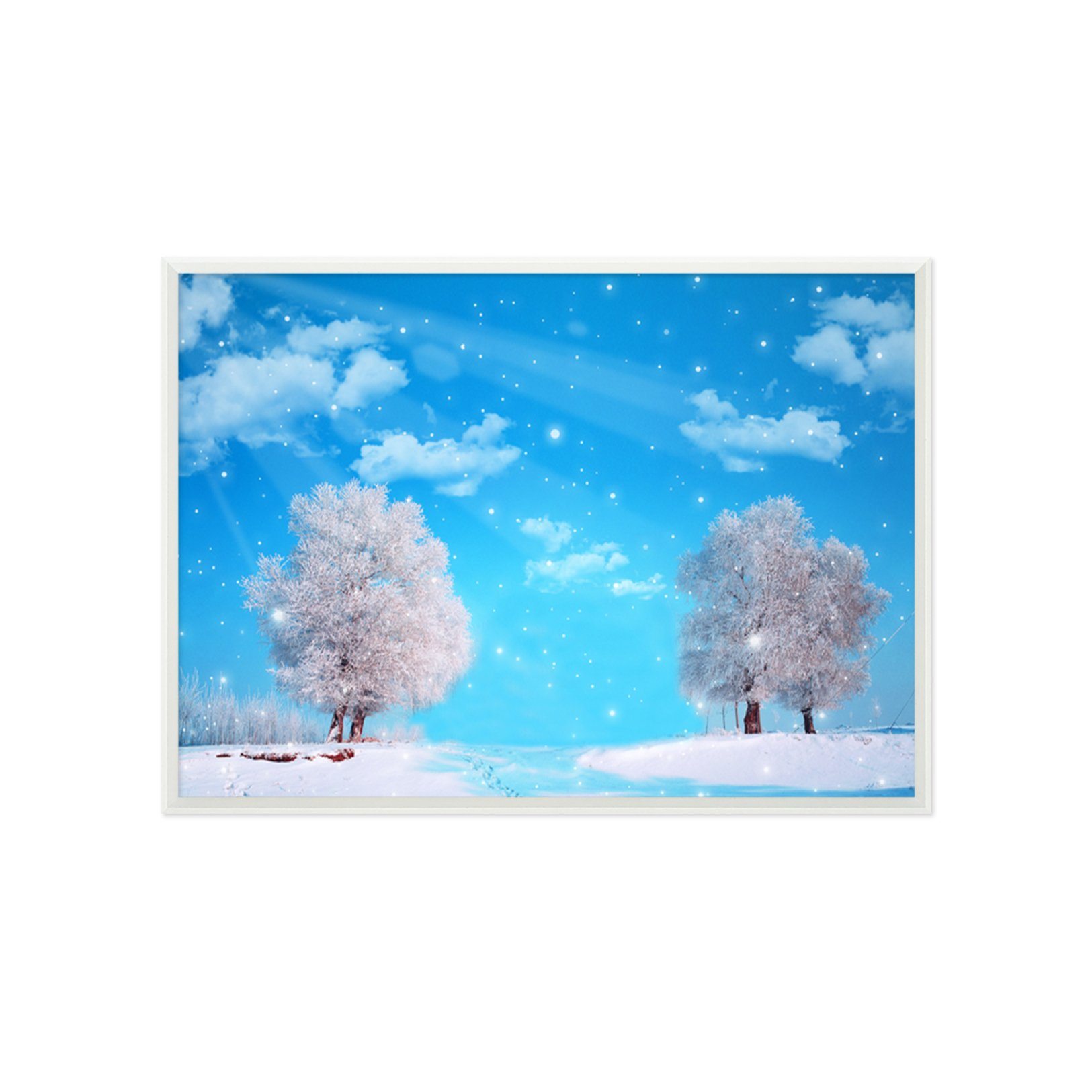 3D Snow And Ice 032 Fake Framed Print Painting Wallpaper AJ Creativity Home 