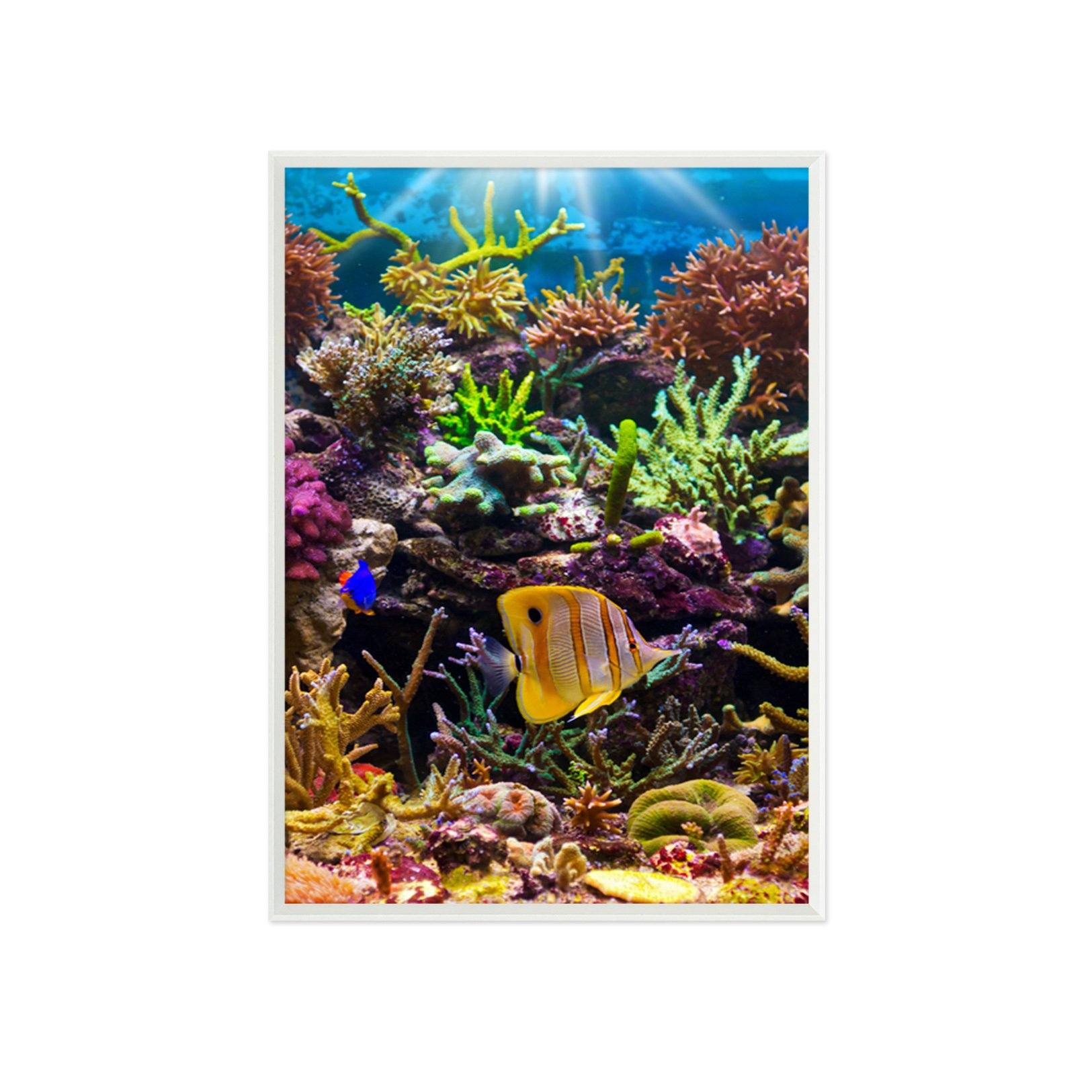 3D Submarine Coral 077 Fake Framed Print Painting Wallpaper AJ Creativity Home 