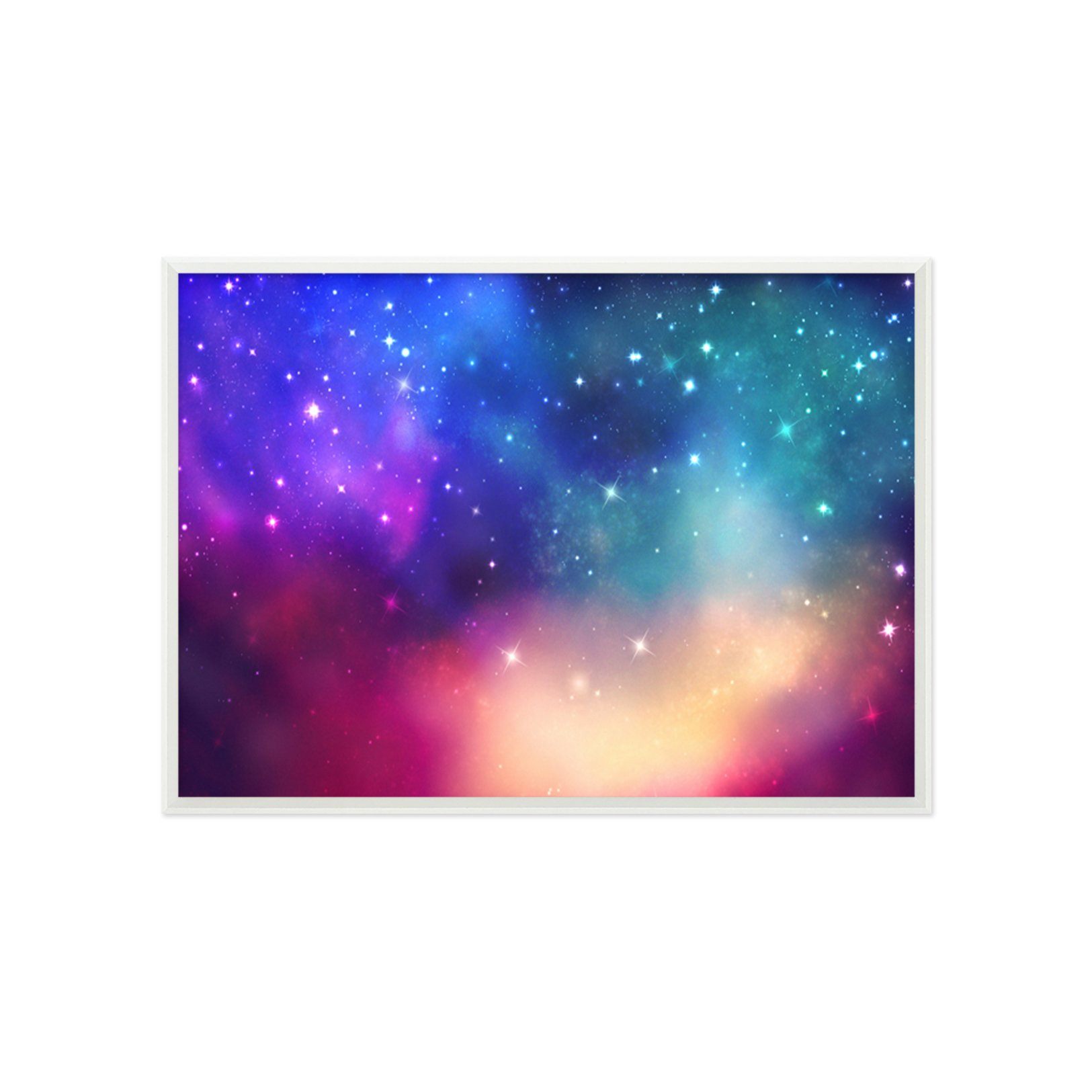 3D Color Cloud 190 Fake Framed Print Painting Wallpaper AJ Creativity Home 
