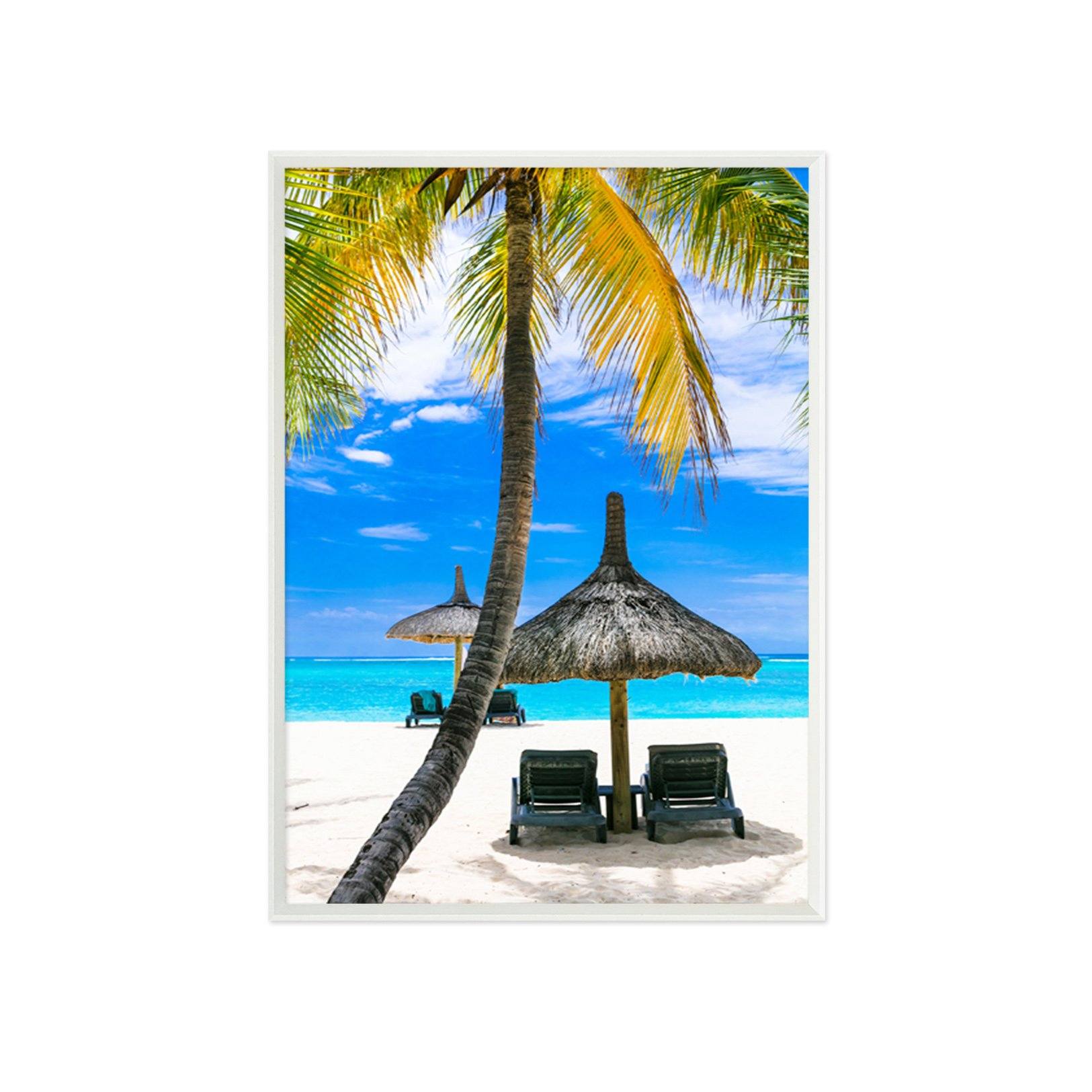 3D Beach Table 137 Fake Framed Print Painting Wallpaper AJ Creativity Home 