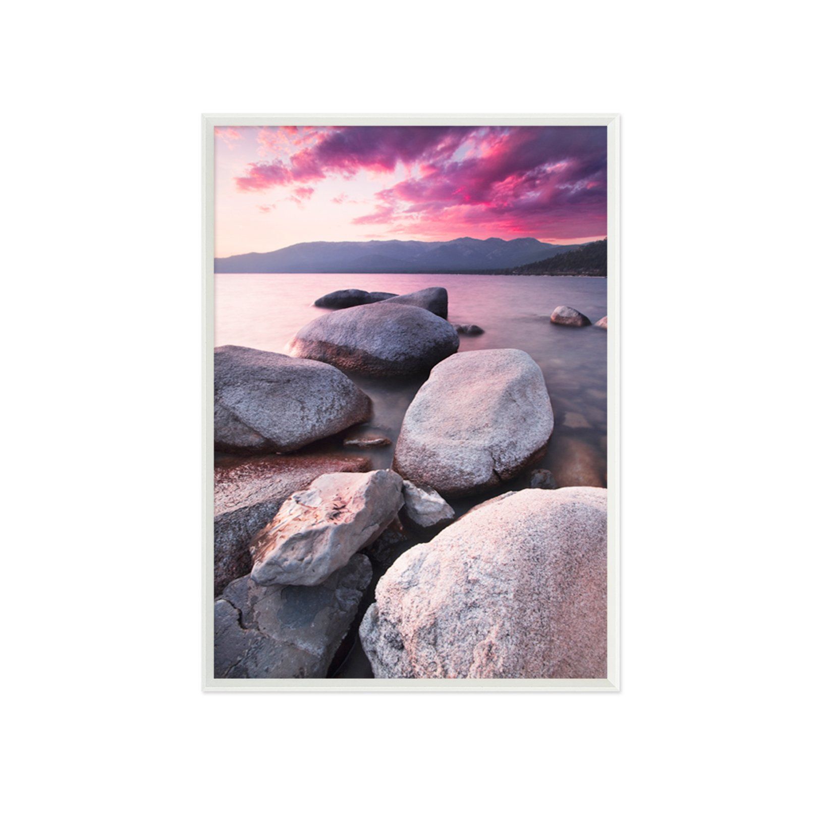 3D Big Stone 022 Fake Framed Print Painting Wallpaper AJ Creativity Home 