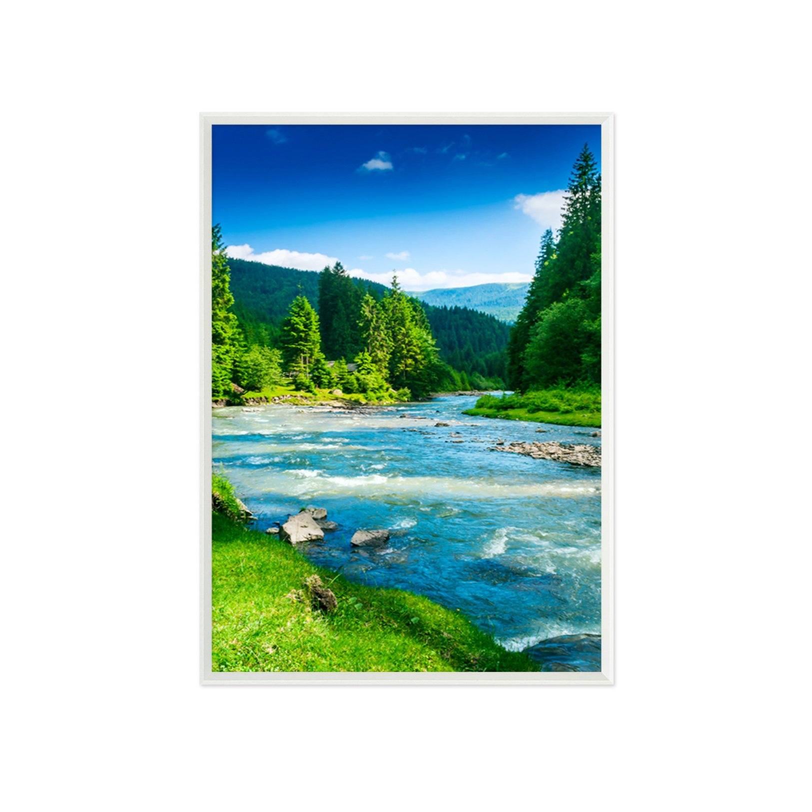 3D Beautiful River 108 Fake Framed Print Painting Wallpaper AJ Creativity Home 