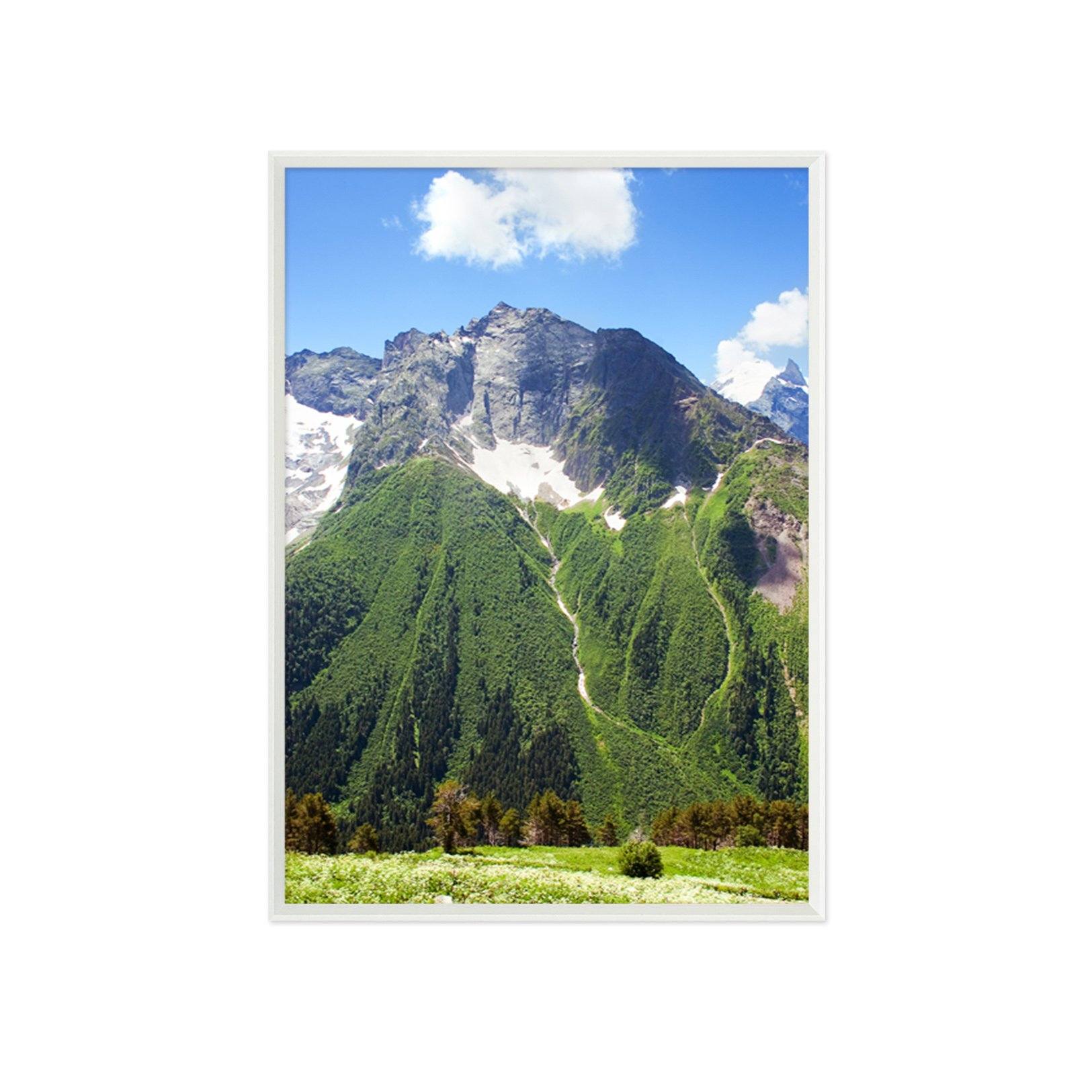 3D Green Mountain Peak 141 Fake Framed Print Painting Wallpaper AJ Creativity Home 