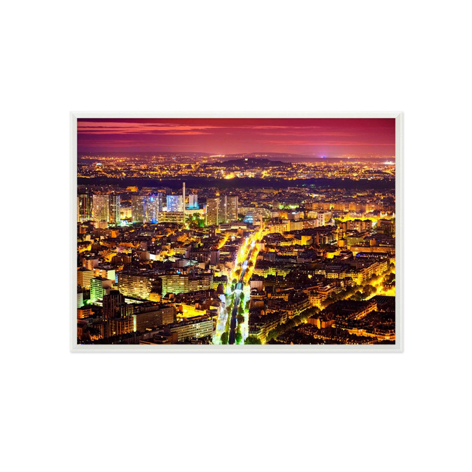3D Night City 182 Fake Framed Print Painting Wallpaper AJ Creativity Home 