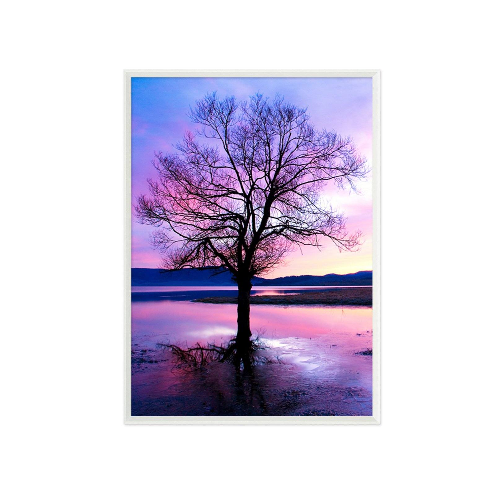 3D Purple Sky 129 Fake Framed Print Painting Wallpaper AJ Creativity Home 