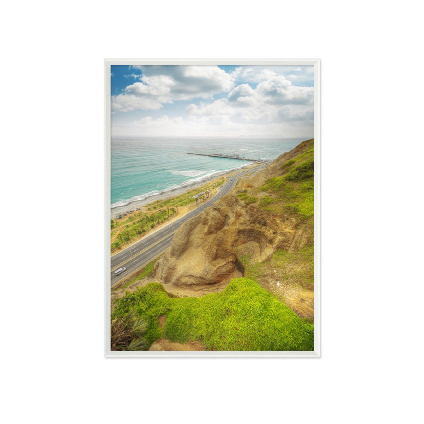 3D Alpine Road 020 Fake Framed Print Painting Wallpaper AJ Creativity Home 