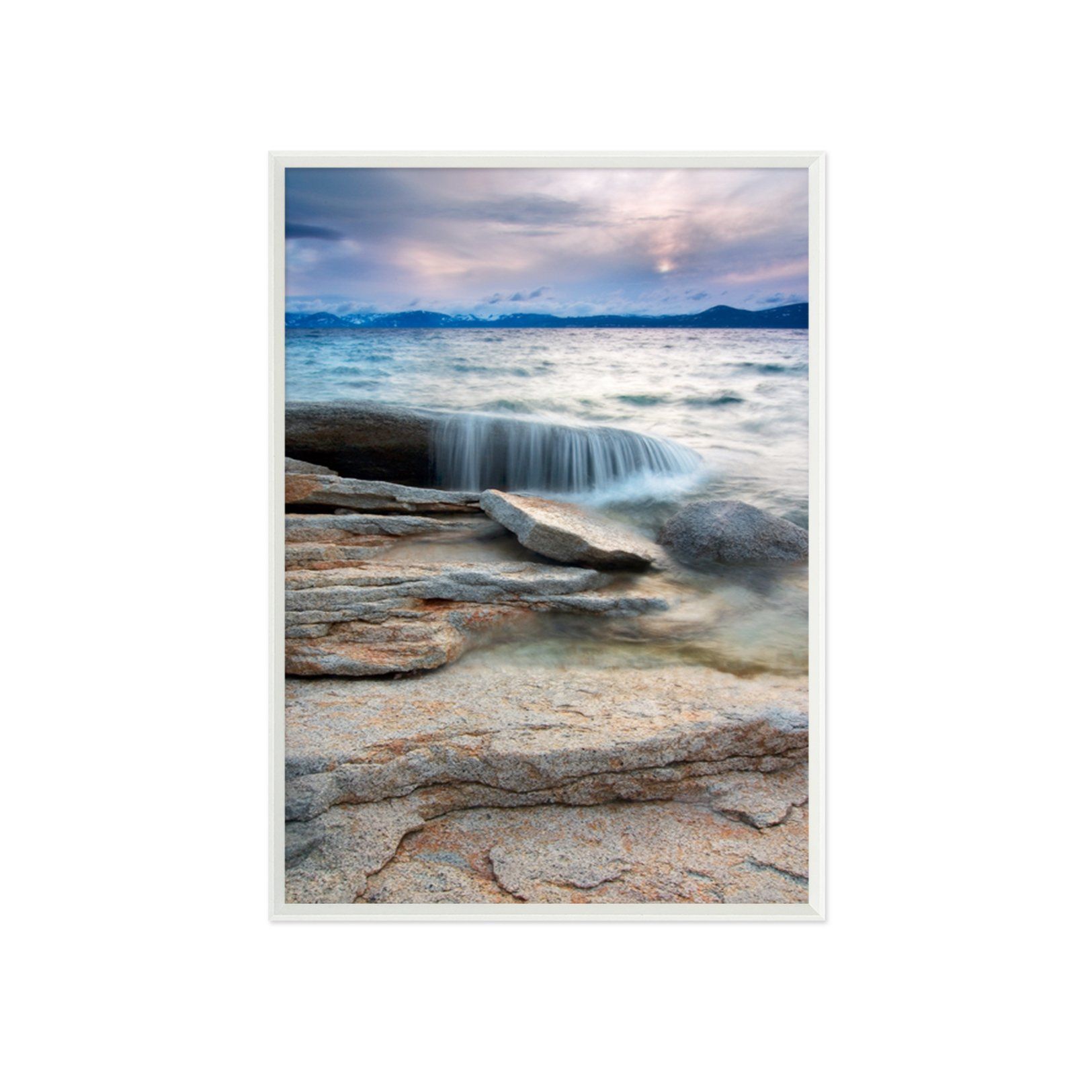 3D Coast Stone 086 Fake Framed Print Painting Wallpaper AJ Creativity Home 