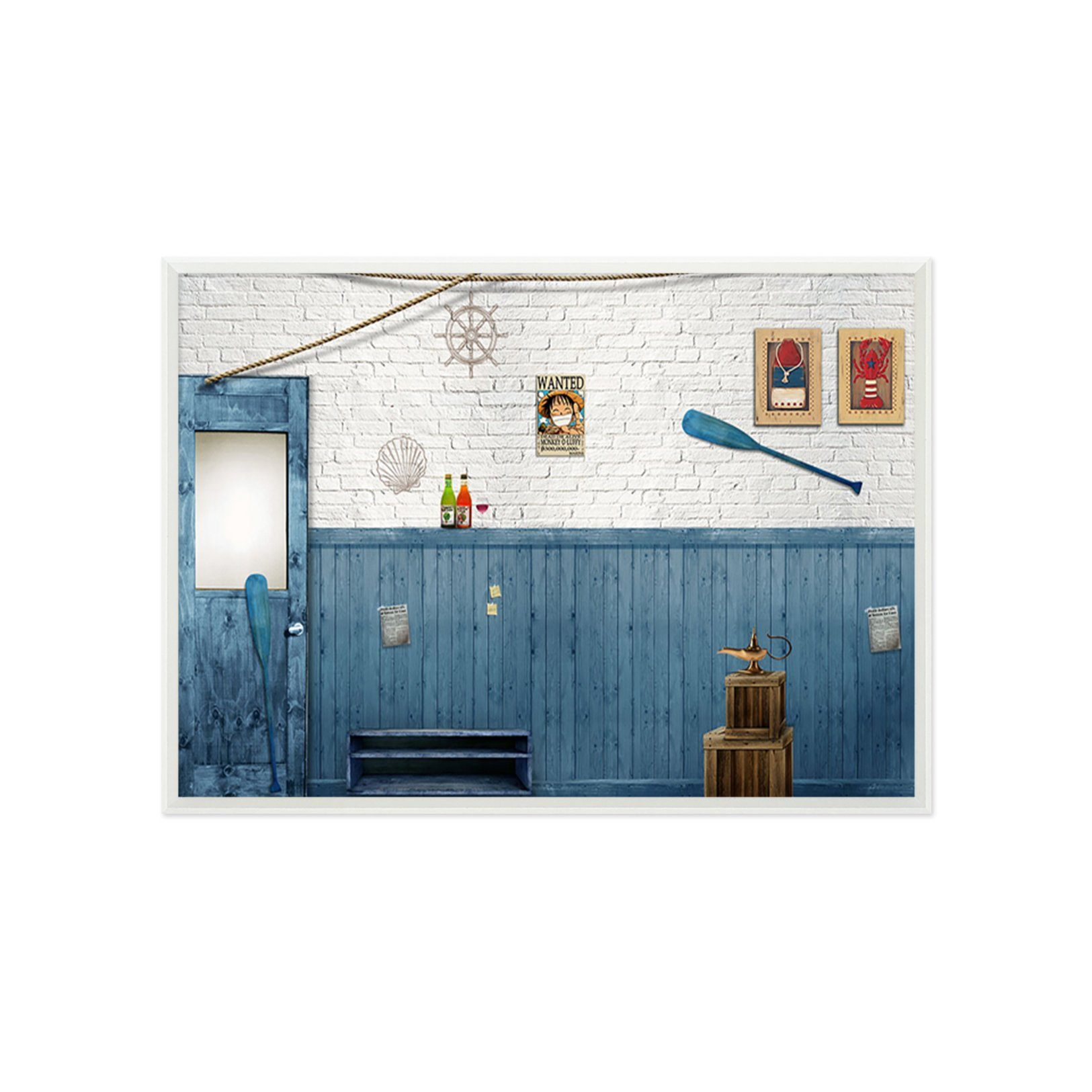 3D Paddle Photo 038 Fake Framed Print Painting Wallpaper AJ Creativity Home 