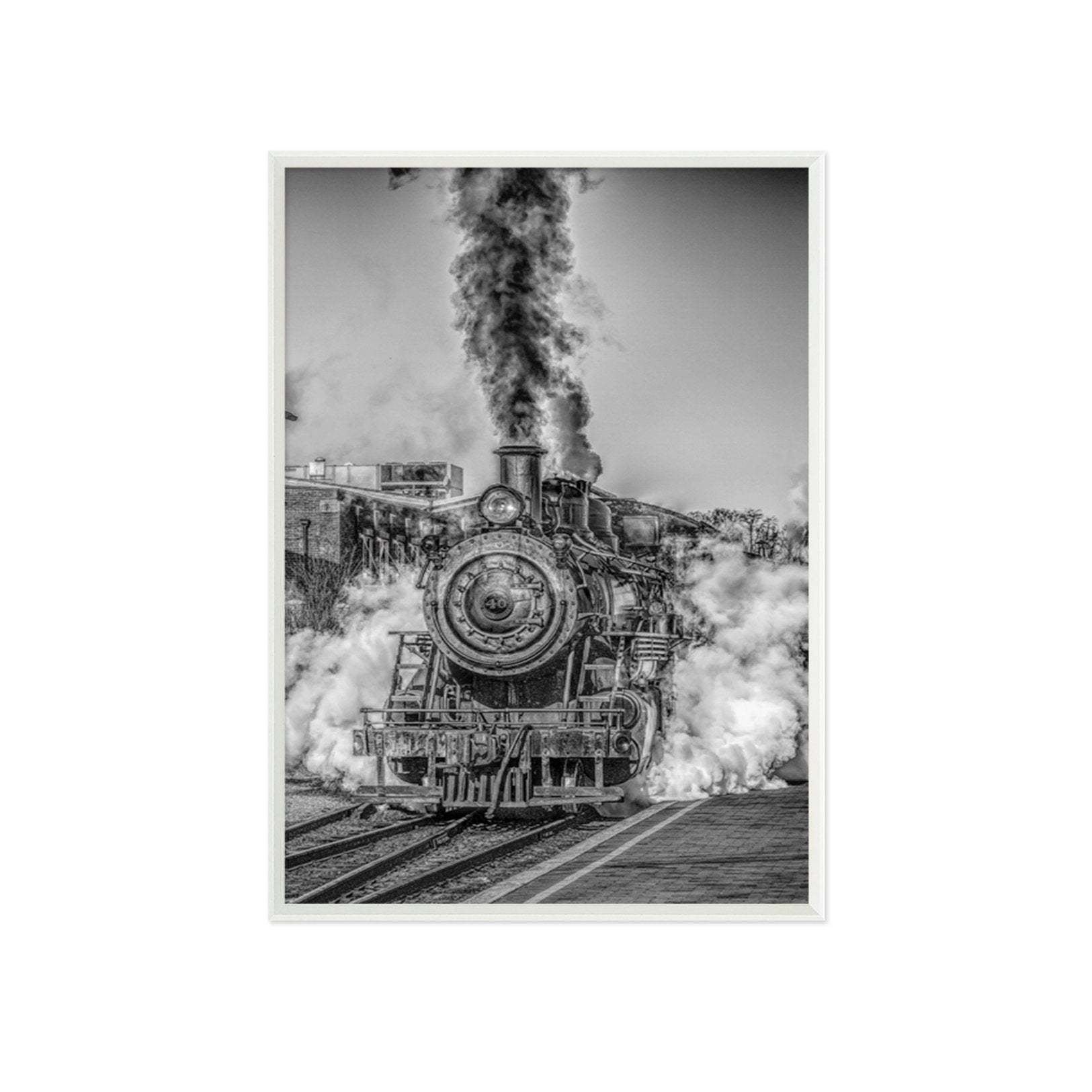 3D Open Train 070 Fake Framed Print Painting Wallpaper AJ Creativity Home 