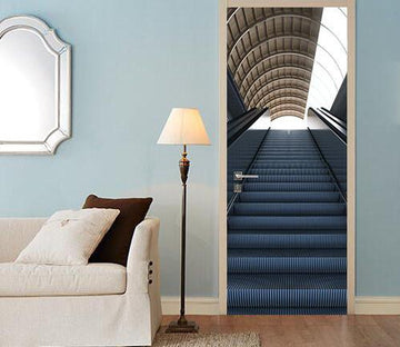 3D elevator stairs door mural Wallpaper AJ Wallpaper 