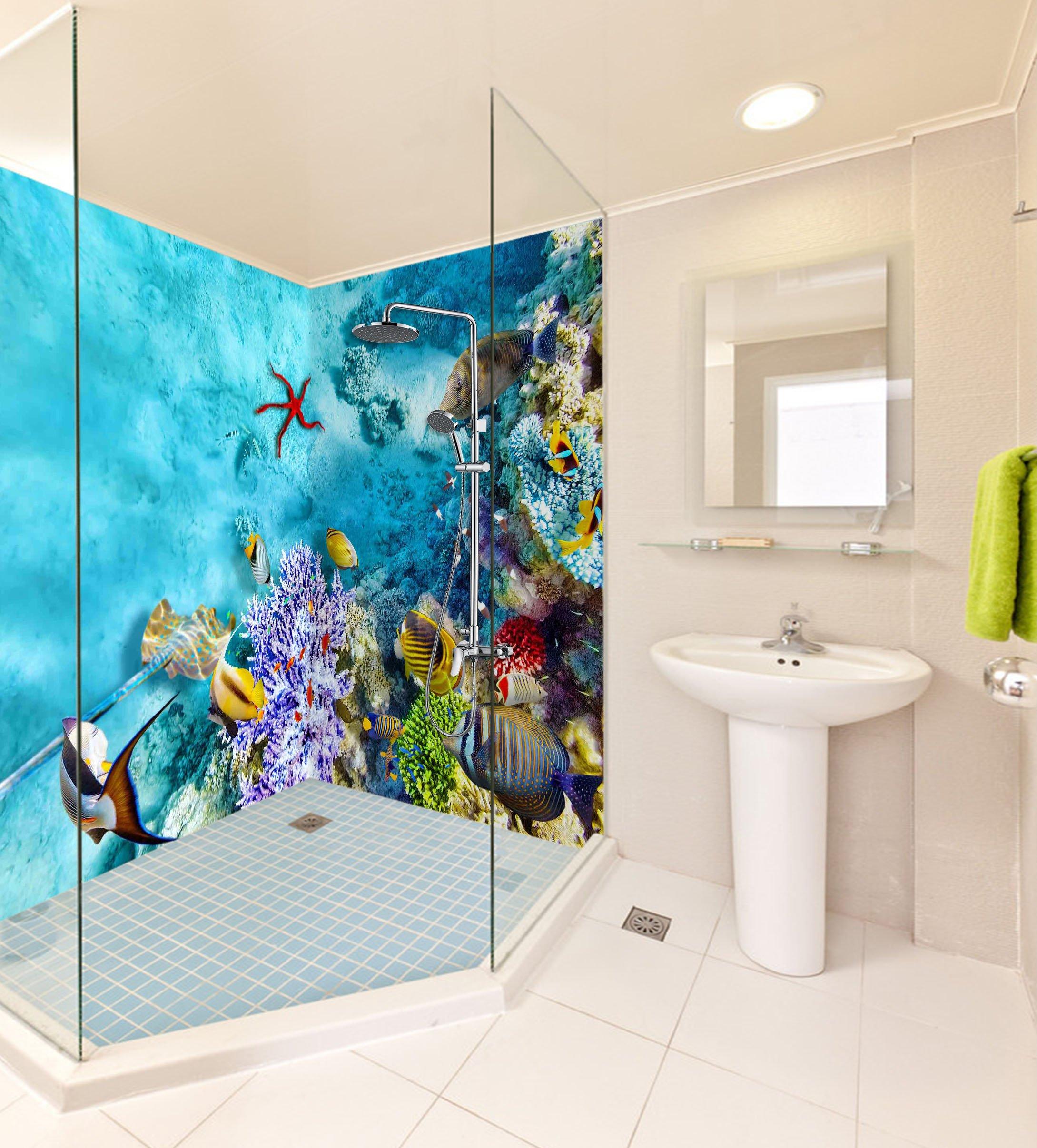 3D Sea Floor Scenery 66 Bathroom Wallpaper Wallpaper AJ Wallpaper 