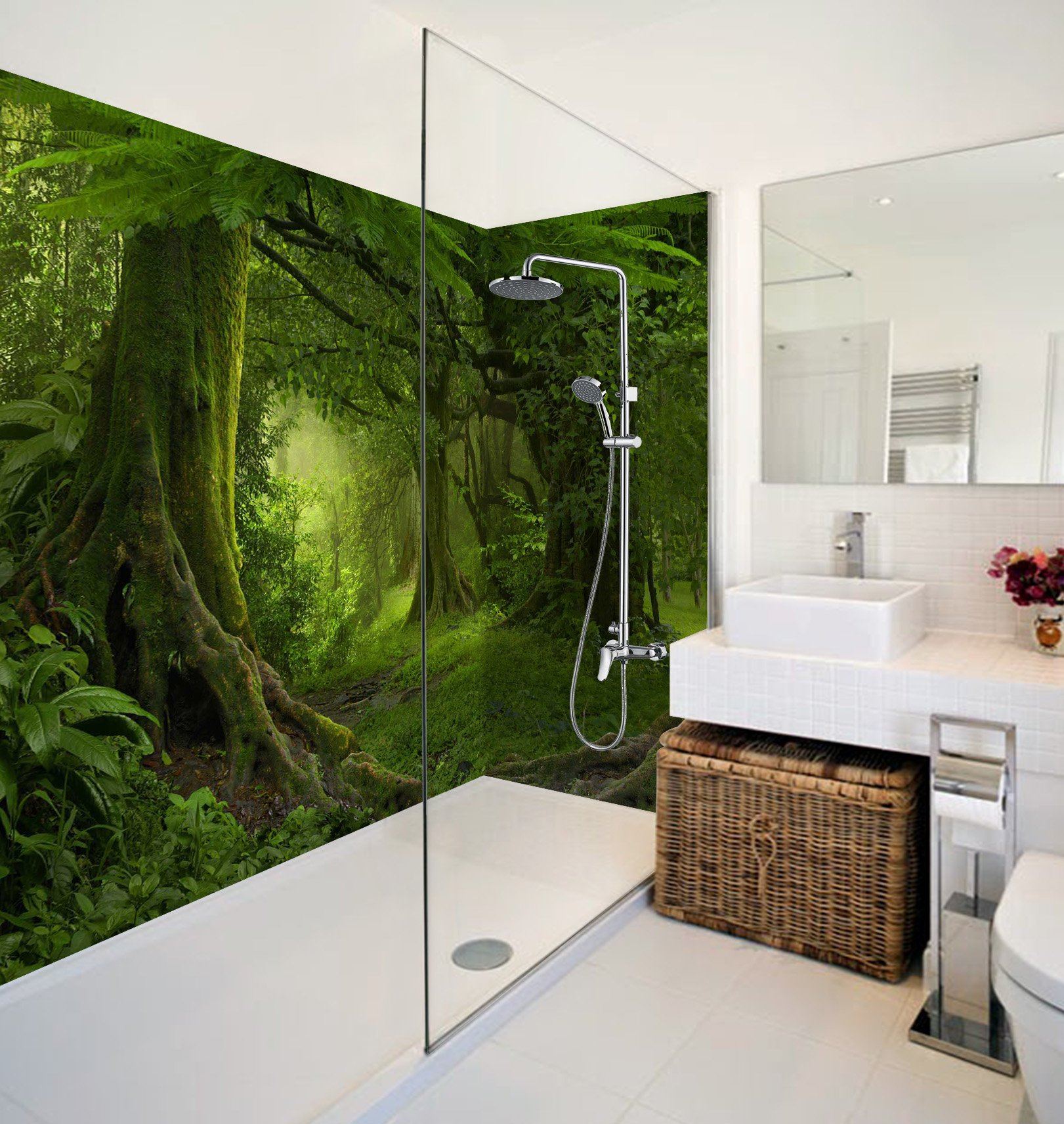 3D Thick Forest 49 Bathroom Wallpaper Wallpaper AJ Wallpaper 