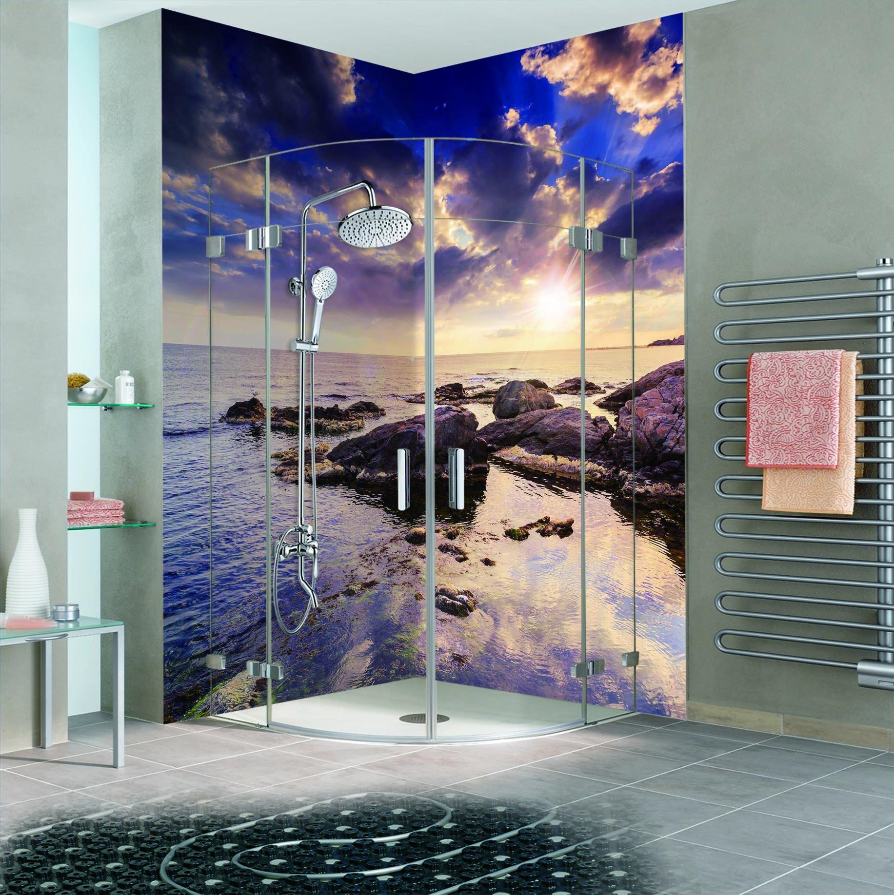 3D Bright Sea 78 Bathroom Wallpaper Wallpaper AJ Wallpaper 